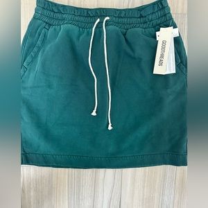 Goodthreads Damen Heritage Fleece-Rock mit Paperbag-Taille